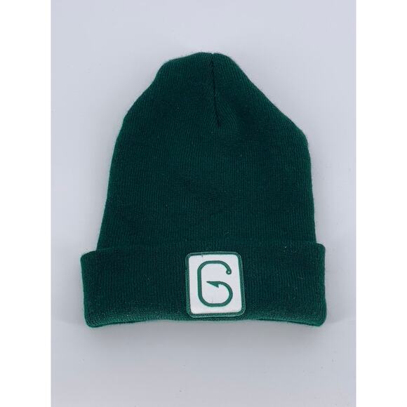 PORT AND COMPANY Men's Dark Green Knit Logo Streetwear Skater Beanie SZ OS - Picture 1 of 9